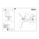 Стул SIGNAL TEXO Velvet Bluvel 78 зеленый/черный